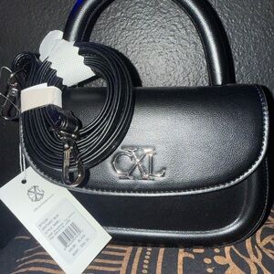 CXL Christian Lacroix CHAR Crossbody Top Handle Bag Black NWT